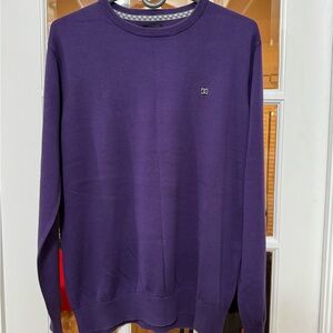 DC Men's Crewneck Sweater in Rich Purple